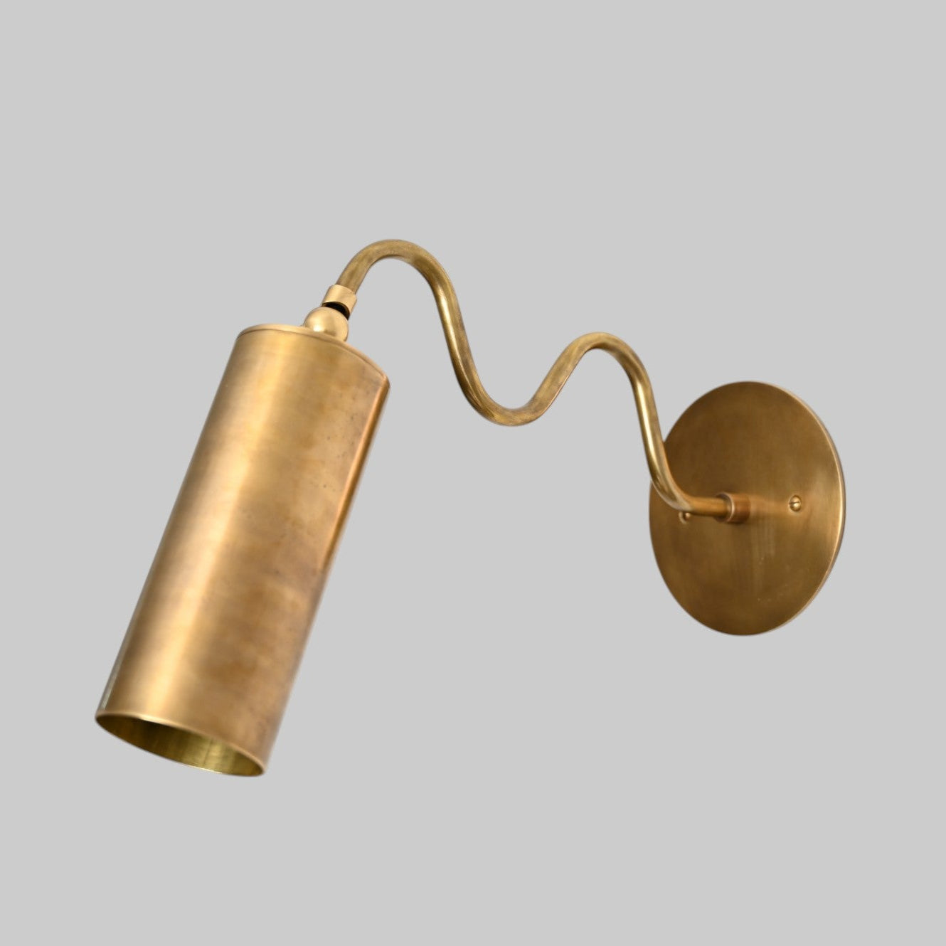 1-Light Italian ZigZag Sconce: Brass, sleek modern design lamps