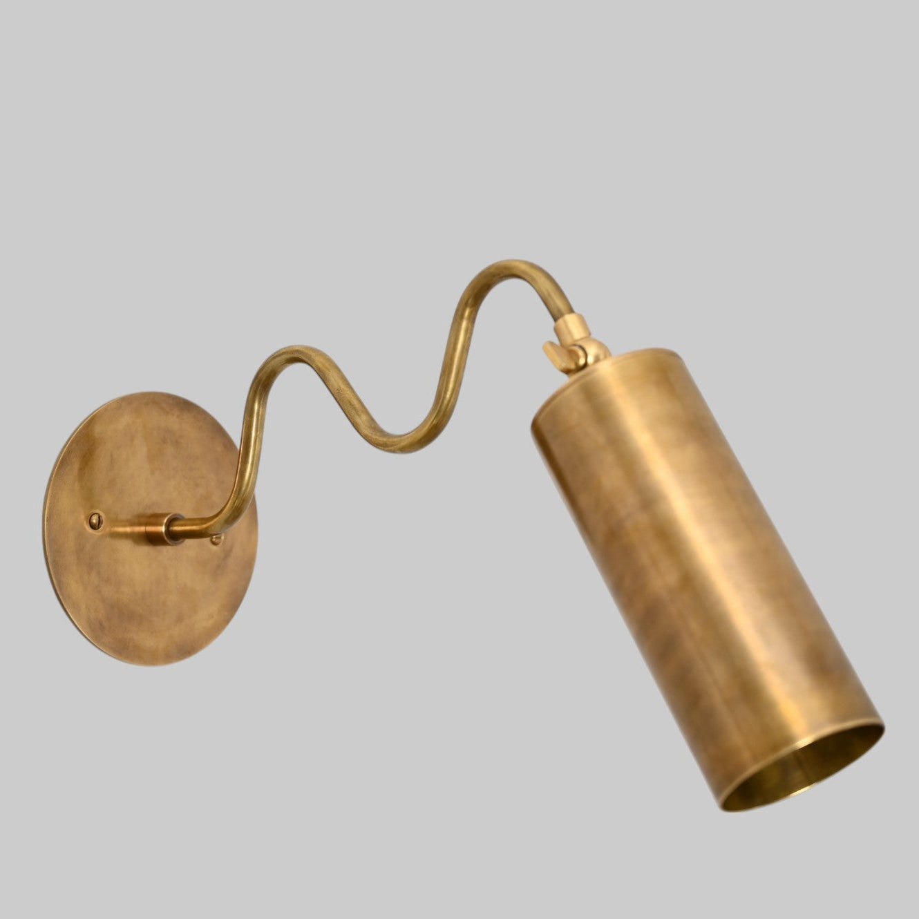 1-Light Italian ZigZag Sconce: Brass, sleek modern design lamps