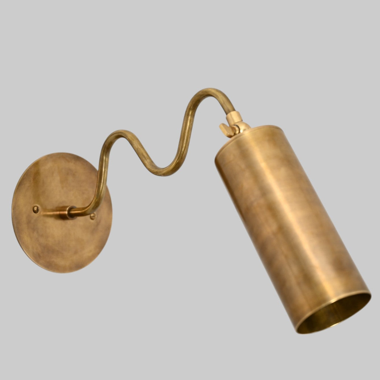1-Light Italian ZigZag Sconce: Brass, sleek modern design lamps