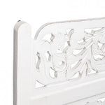 Hand Carved Mandala Wall Mount Wood Bed Headboard by Crafted Fashions
