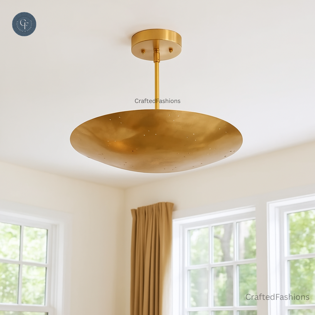 3-Light Flush Mount Pendant, Mid-Century Modern Style – Vintage and classic