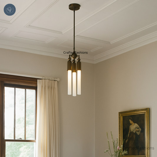The Tassel 3 Light Pendant adds chic boho flair and a warm, unique ambiance
