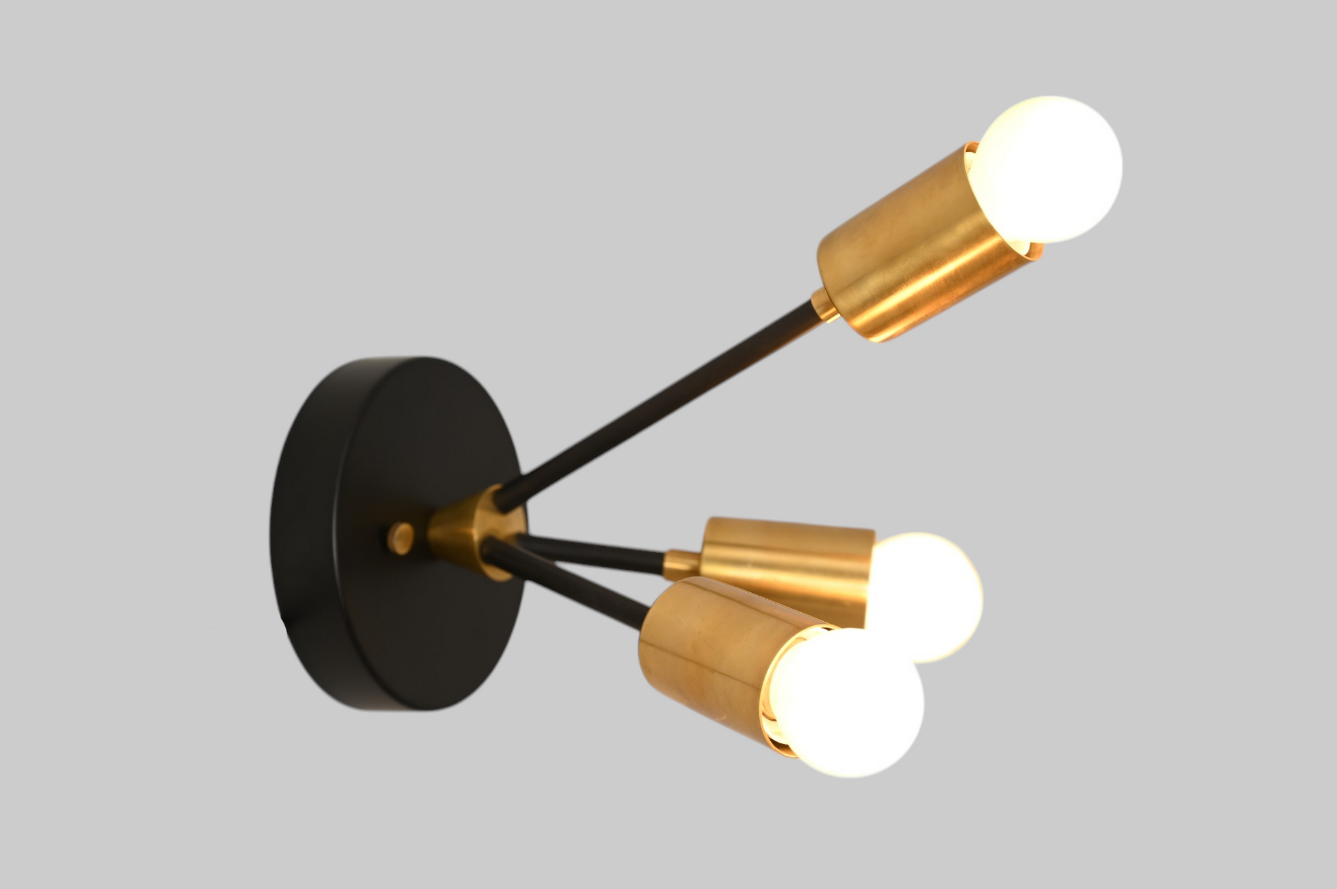 Glass Tube Ceiling Light in Raw Brass blends mid-century design with modern elegance