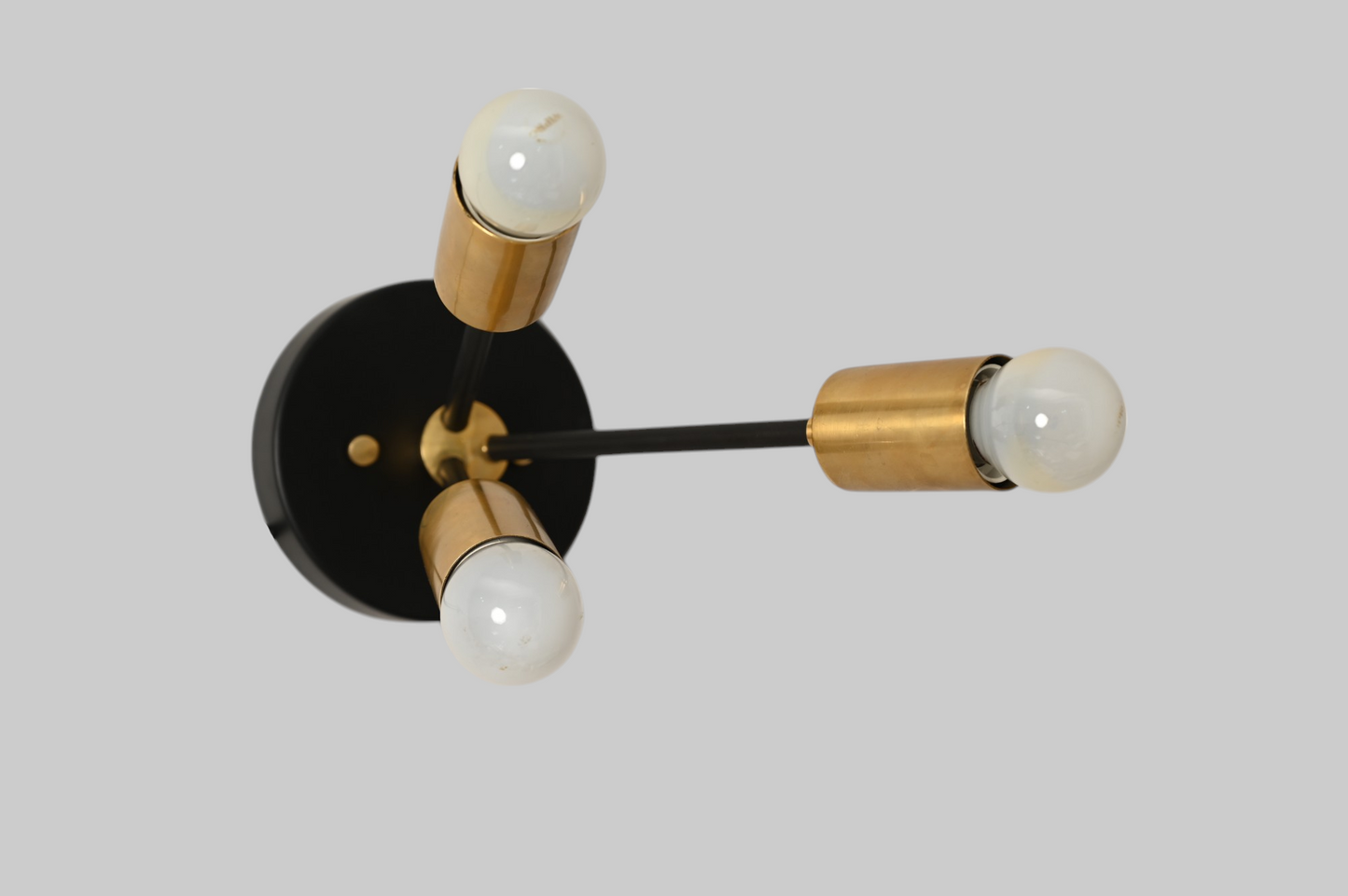 Glass Tube Ceiling Light in Raw Brass blends mid-century design with modern elegance