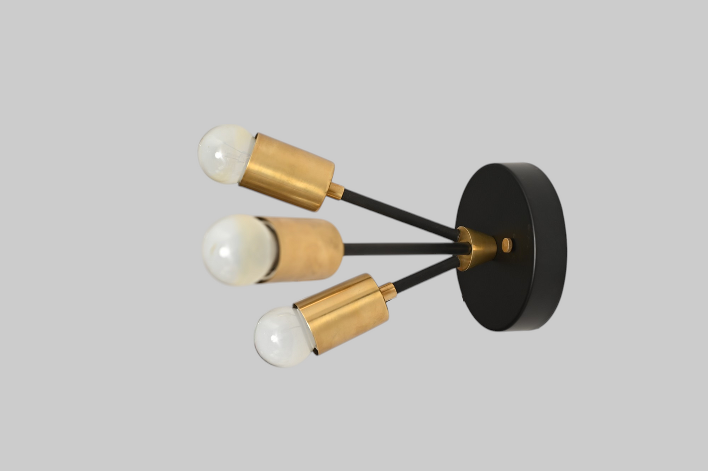 Glass Tube Ceiling Light in Raw Brass blends mid-century design with modern elegance