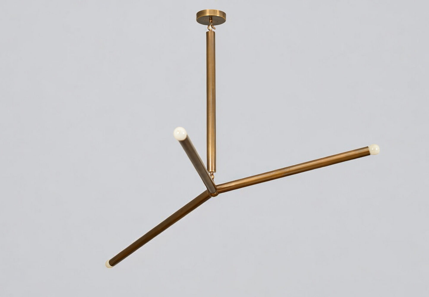 Stunning 3-arm Sputnik pendant chandelier, handcrafted for a modern touch in any space!