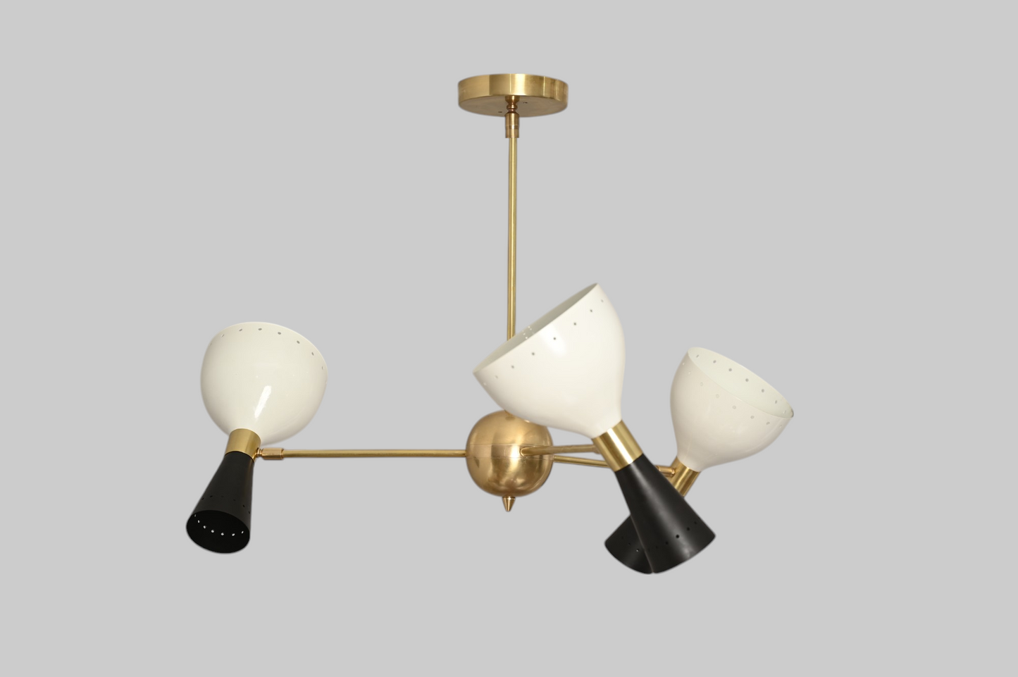 3 Shade Stilnovo lamp blends mid-century style with adjustable arms for flexible lighting