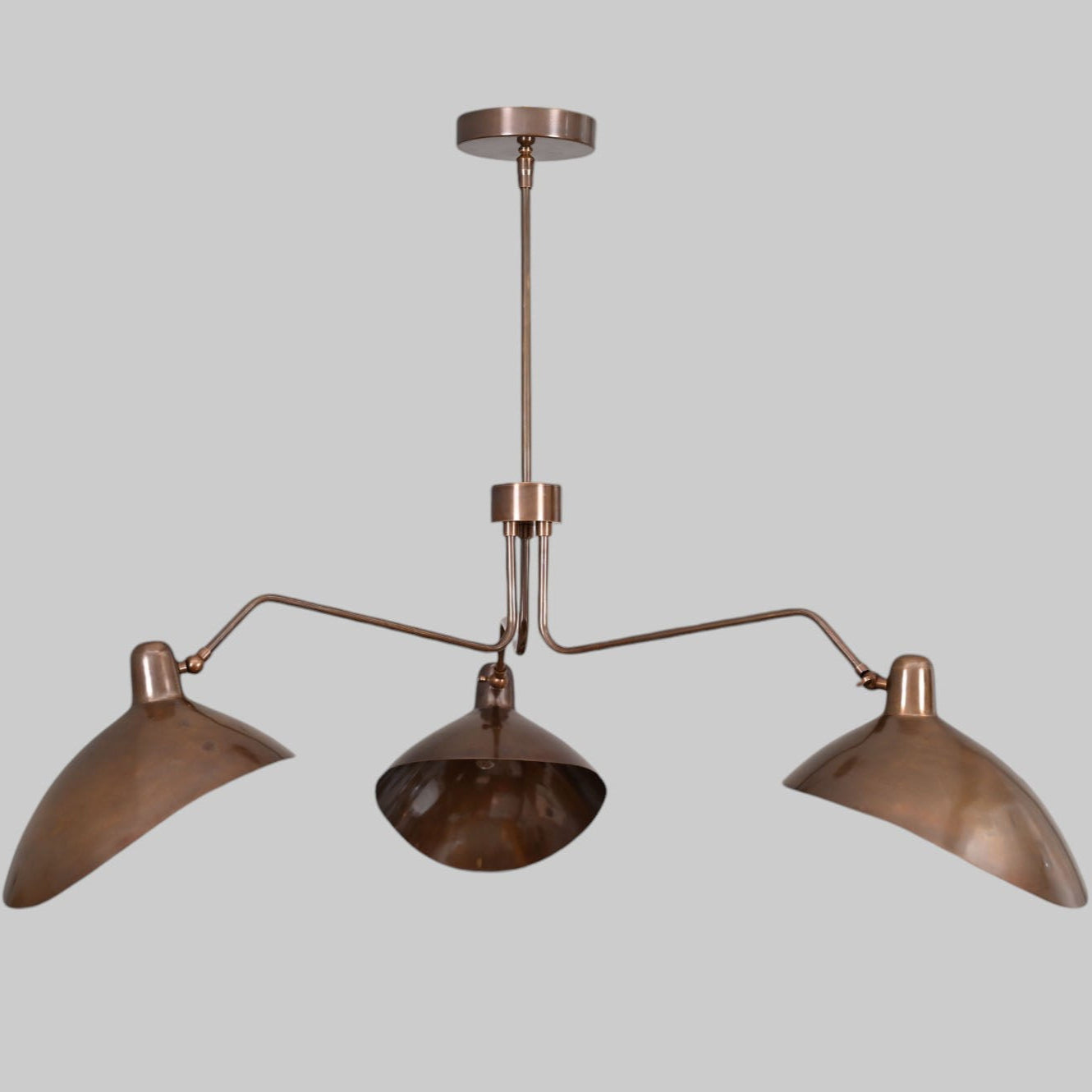 Elevate your space with the Curved Brass Sputnik Chandelier—modern, stylish lighting!