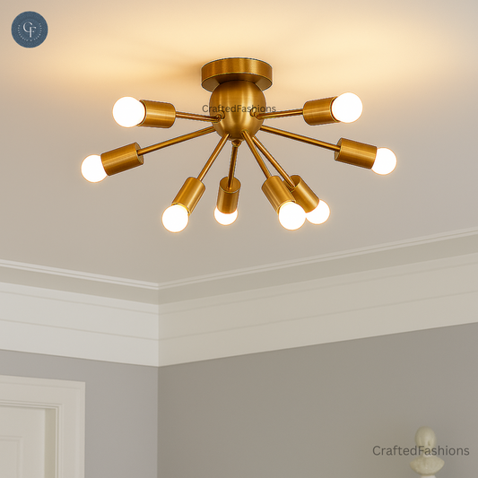 8-Arm Sputnik Chandelier – Blends modern style and elegance