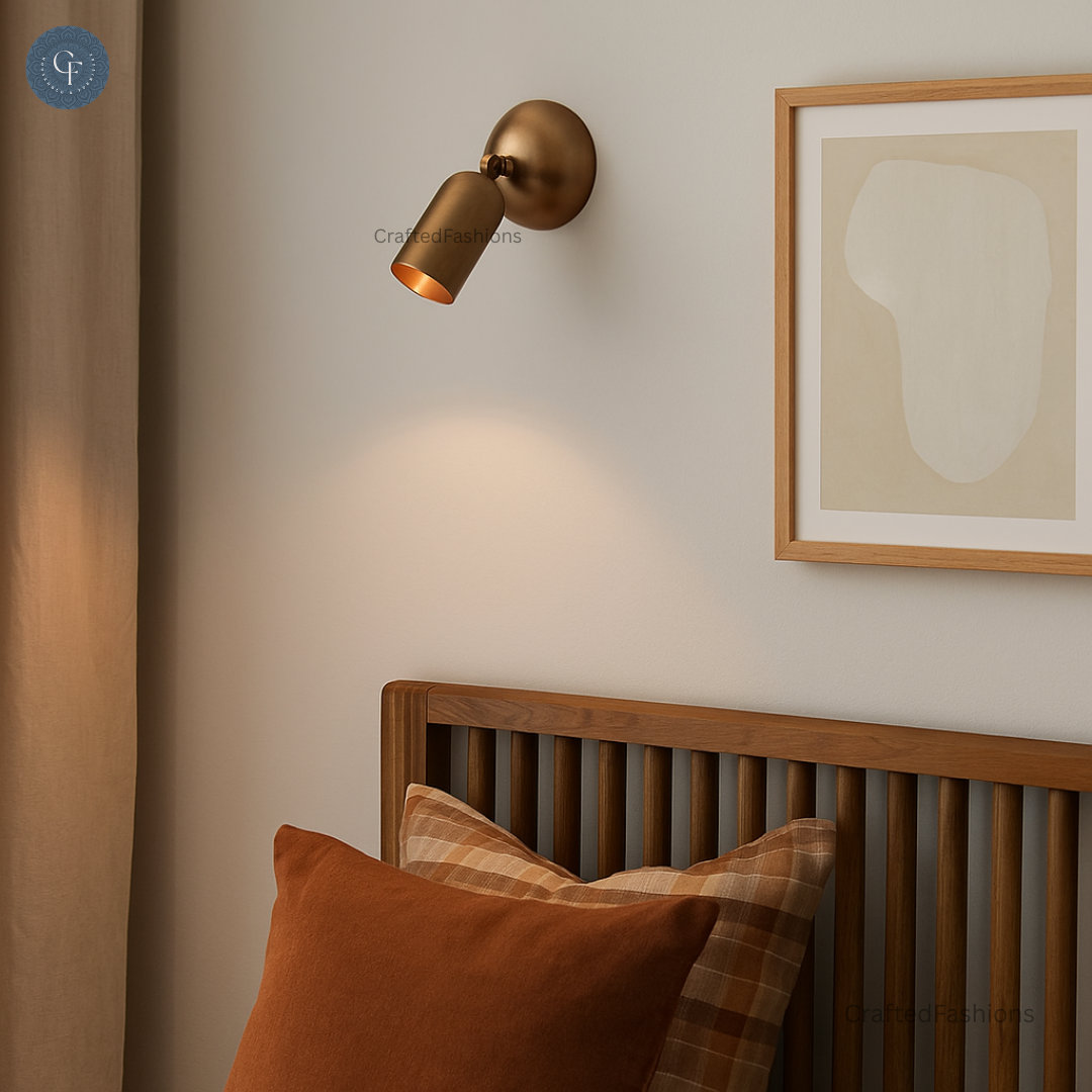 Dimple Globe Wall Light – Mid-Century Modern Raw Brass Lighting