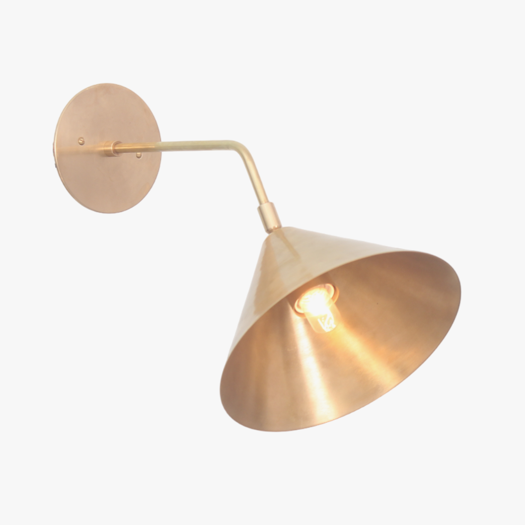 Illuminate with Mid-Century Modern Wall Sconces, raw brass Sputnik, Stilnovo-inspired