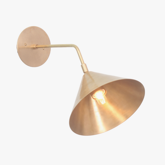 Illuminate with Mid-Century Modern Wall Sconces, raw brass Sputnik, Stilnovo-inspired