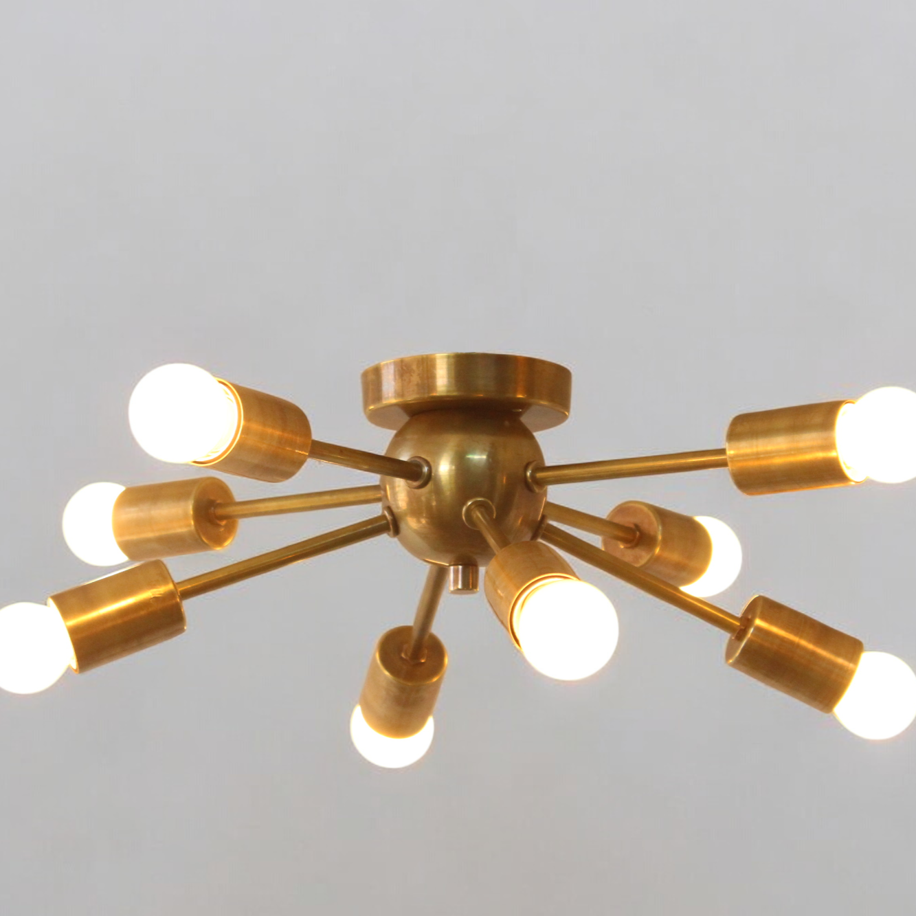 Elevate your space with the 8 Arm Sputnik Chandelier, blending modern style & elegance.