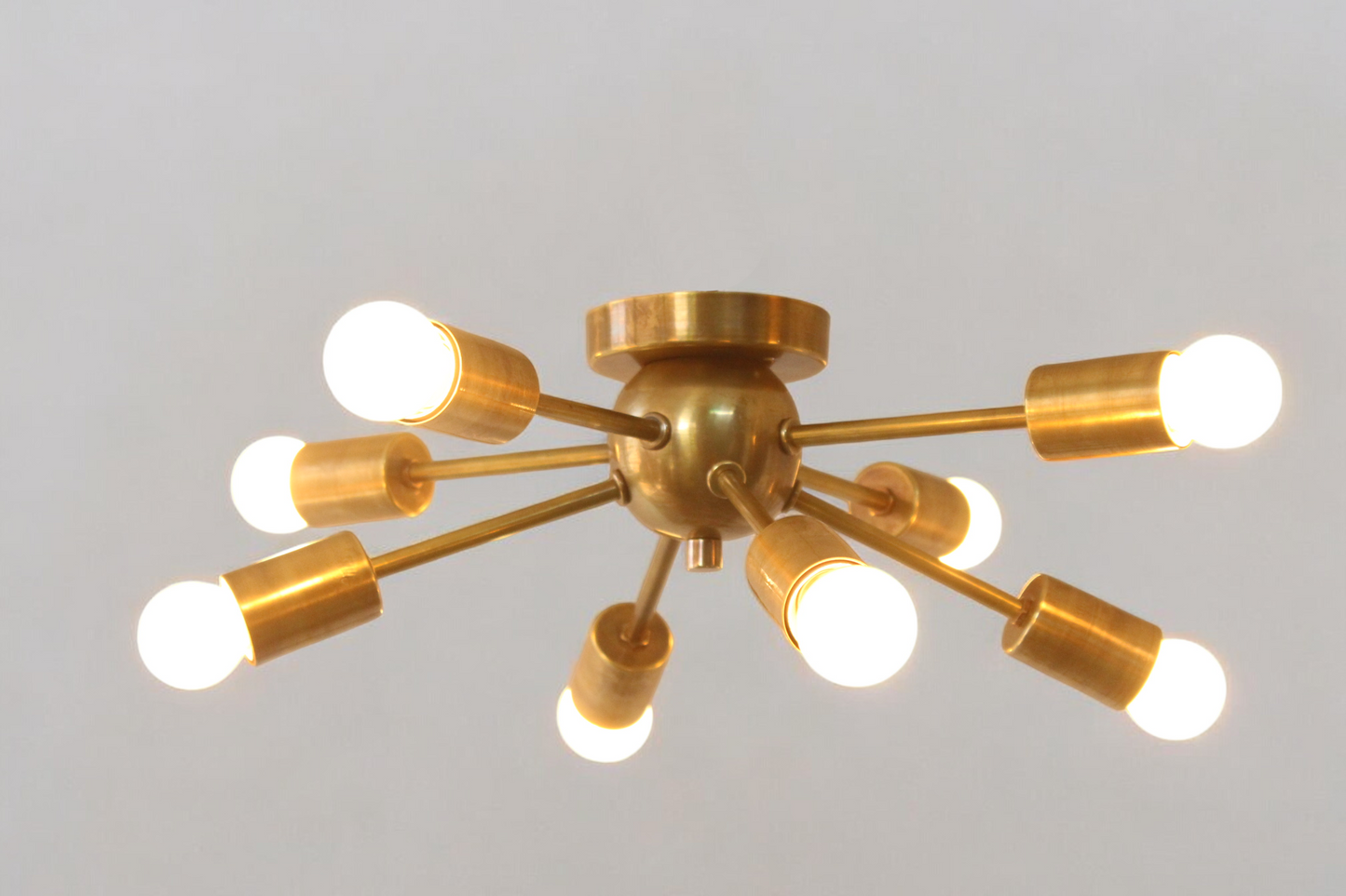 Elevate your space with the 8 Arm Sputnik Chandelier, blending modern style & elegance.