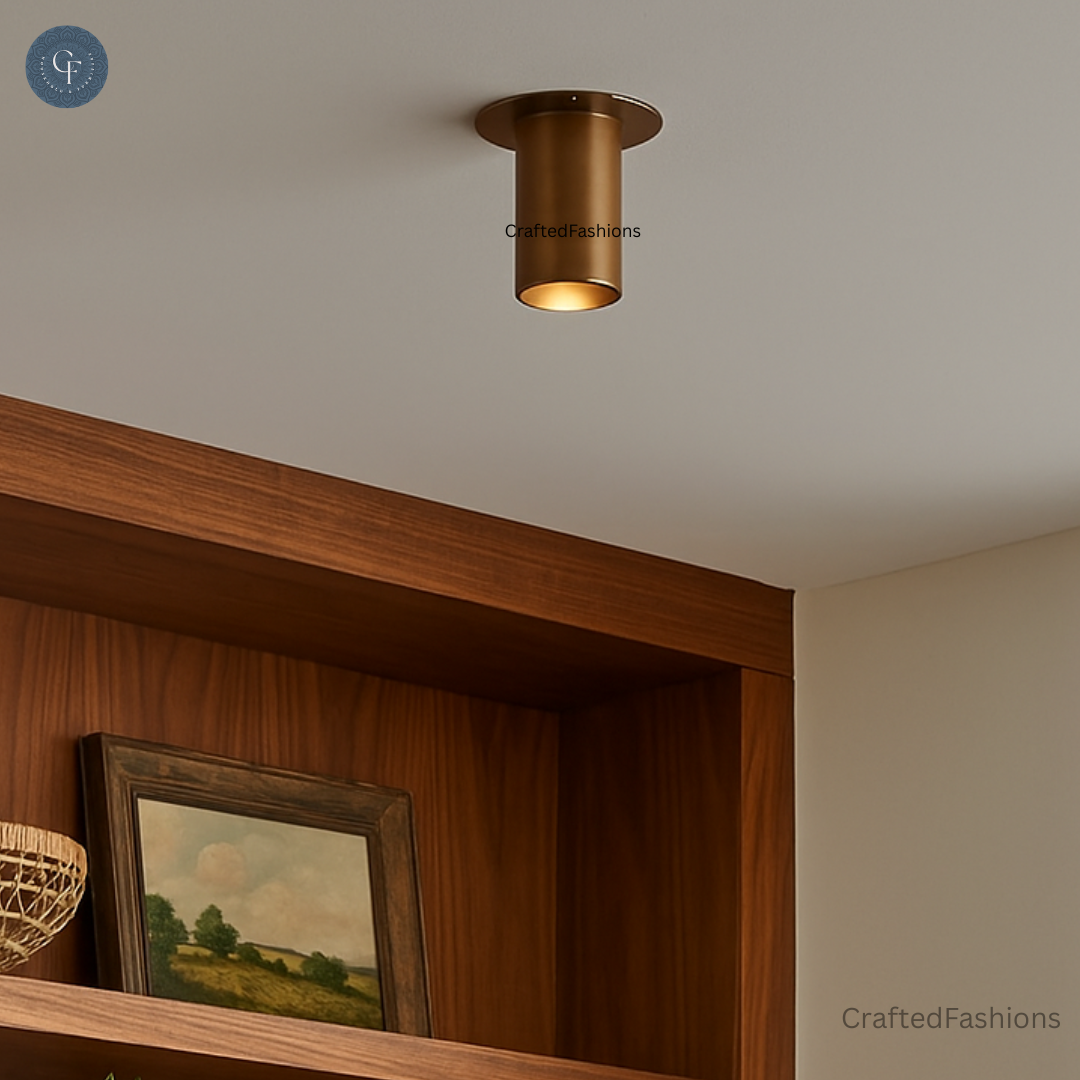 Modern Antique Brass Spotlight – Sleek ceiling light, stylish and functional illumination