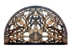 half-moon bed with a carved headboard Hanging Wooden Furniture by Crafted Fashions