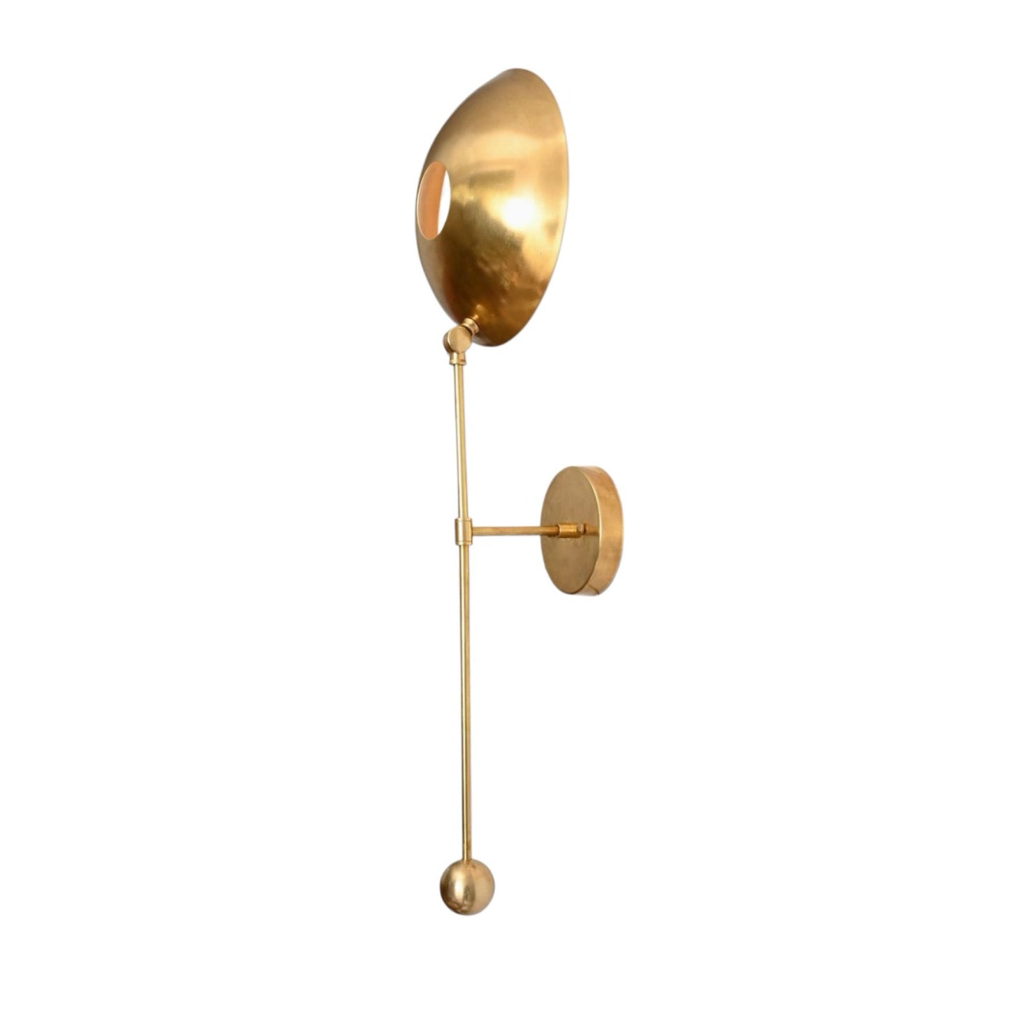 Stylish wall fixture for warm, focused ambient lighting