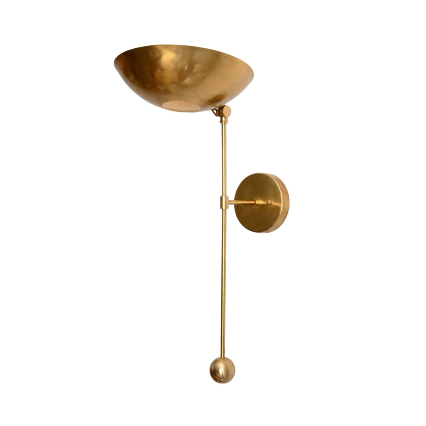 Stylish wall fixture for warm, focused ambient lighting