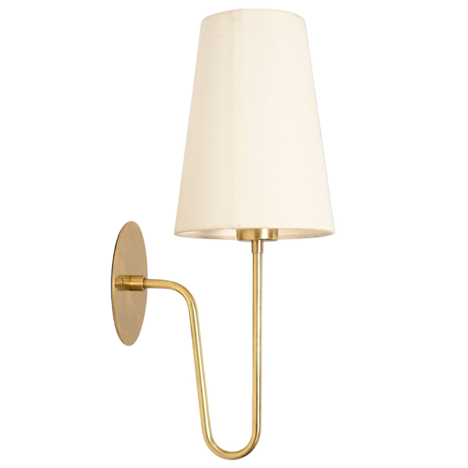 Aged Brass 'Scoop Sconce' offers sleek, stylish lighting with Mid Century design