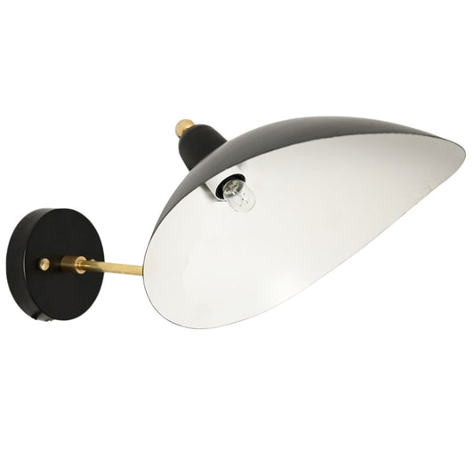 Black Bedside Wall Lamp: Matte finish, perfect for reading, adds sleek modern style