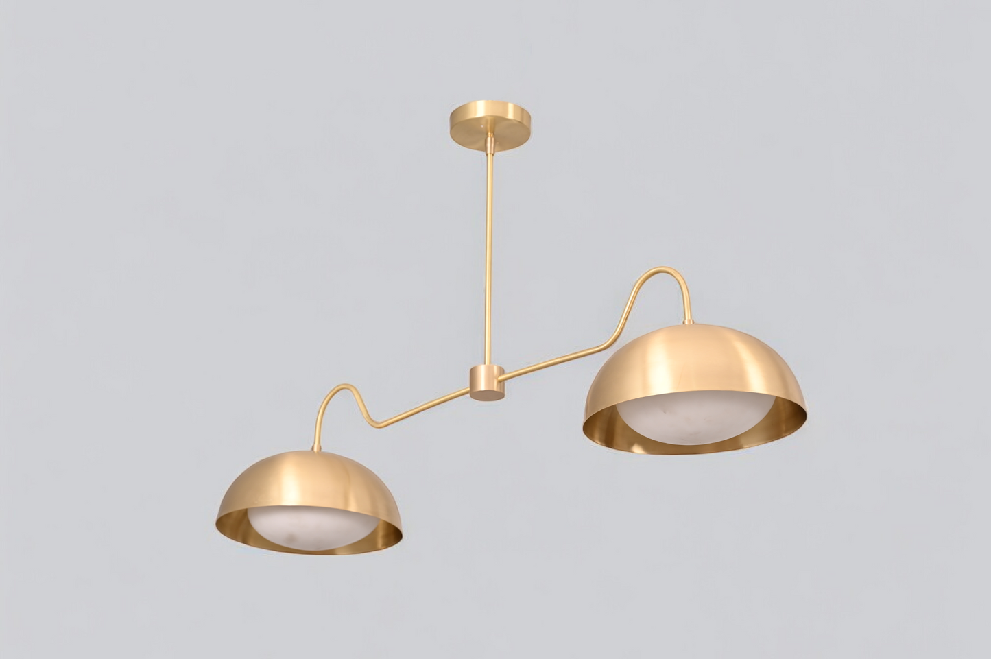 Light up your space with the 2 Arm Aldorno Linear Chandelier