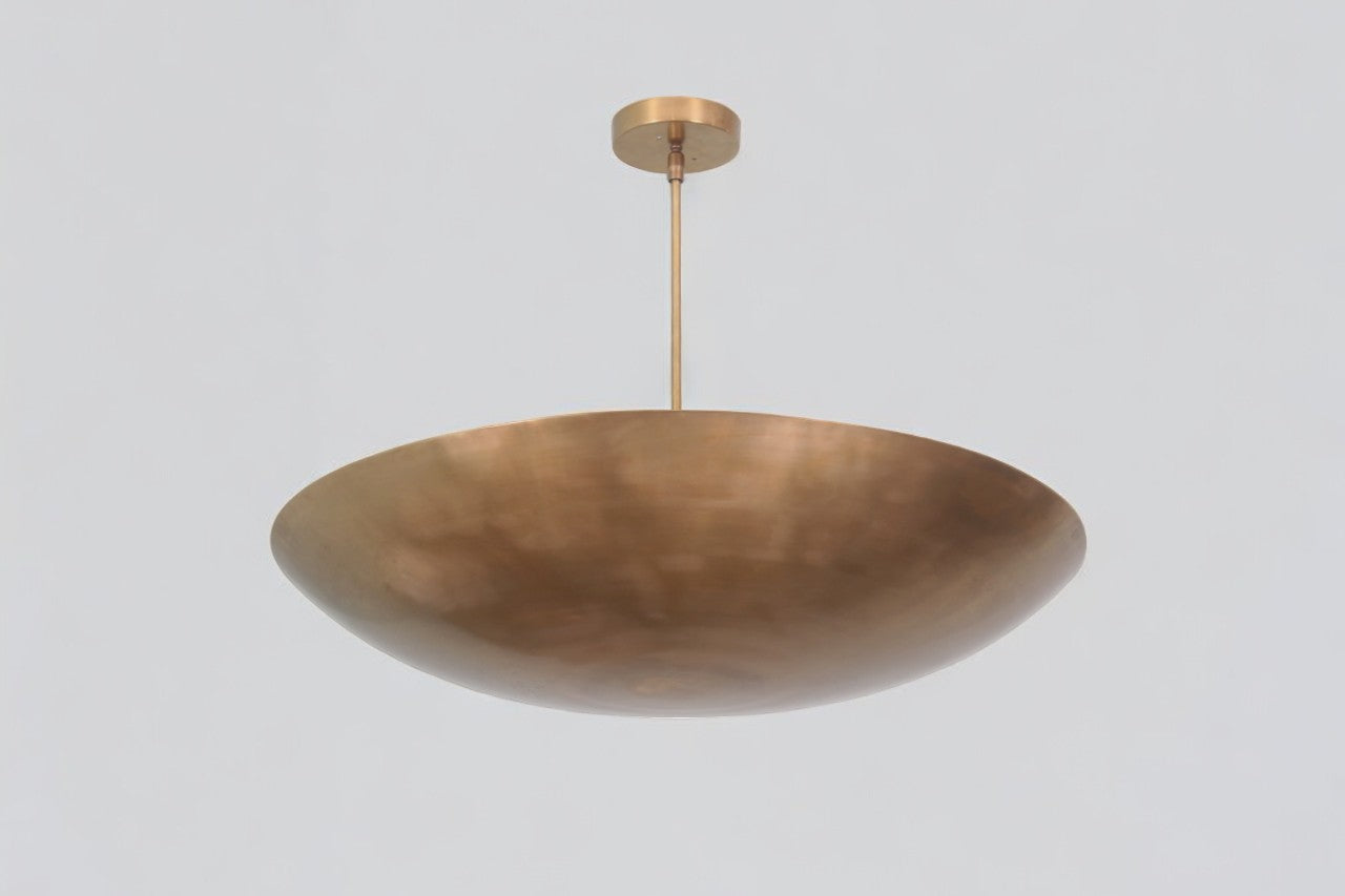 18-inch brass chandelier with unique finish variations for an elegant, distinctive touch.