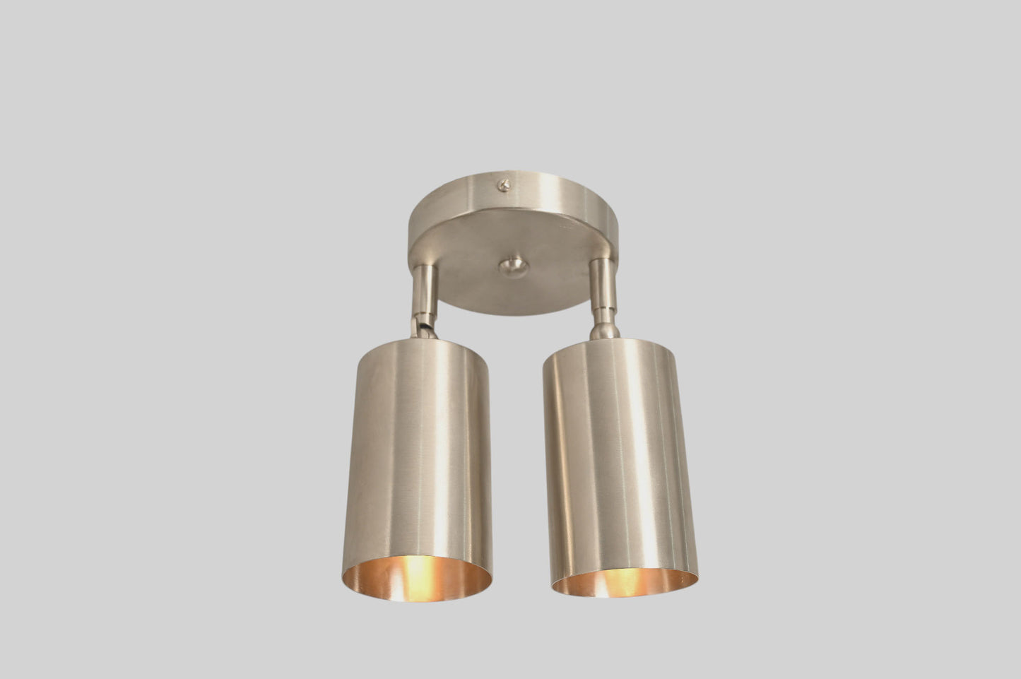Adjustable Angle Ceiling Spotlight: Modern antique brass, sleek solid brass design