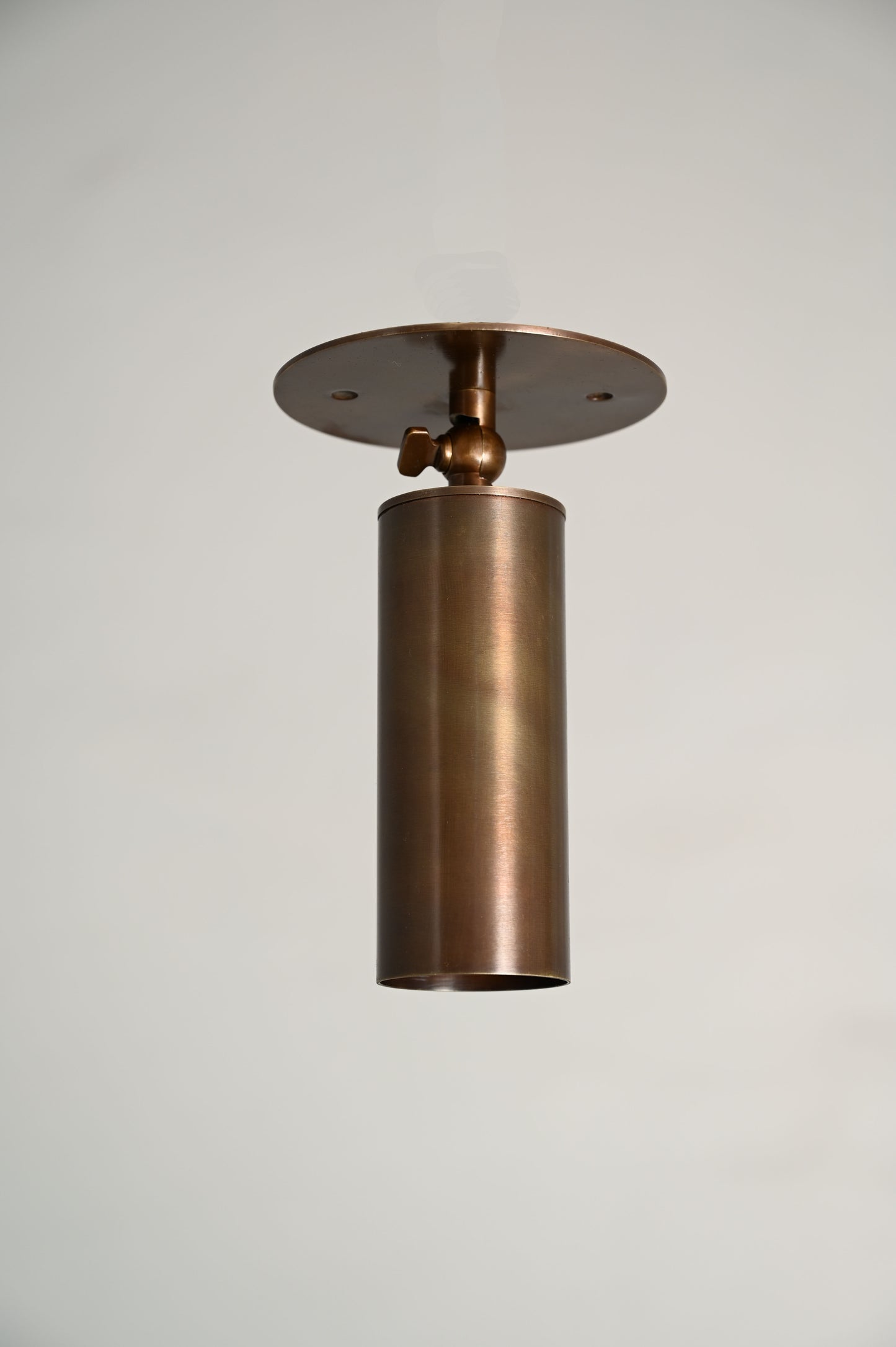 Handcrafted Raw Brass Wall Lamp with Double Globes – Mid-century elegance