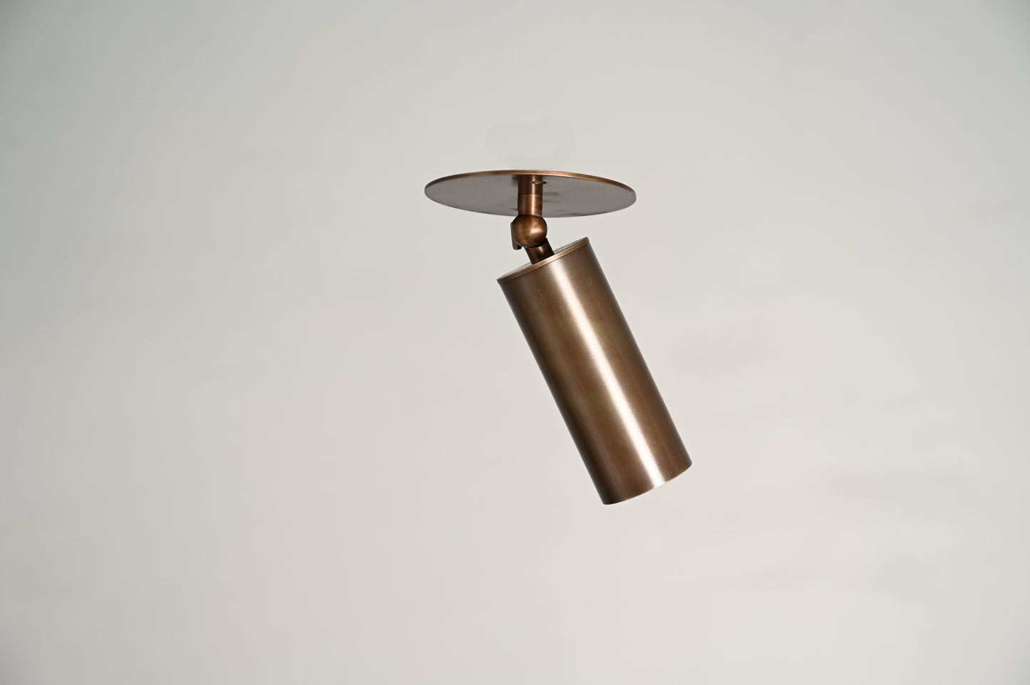 Handcrafted Raw Brass Wall Lamp with Double Globes – Mid-century elegance