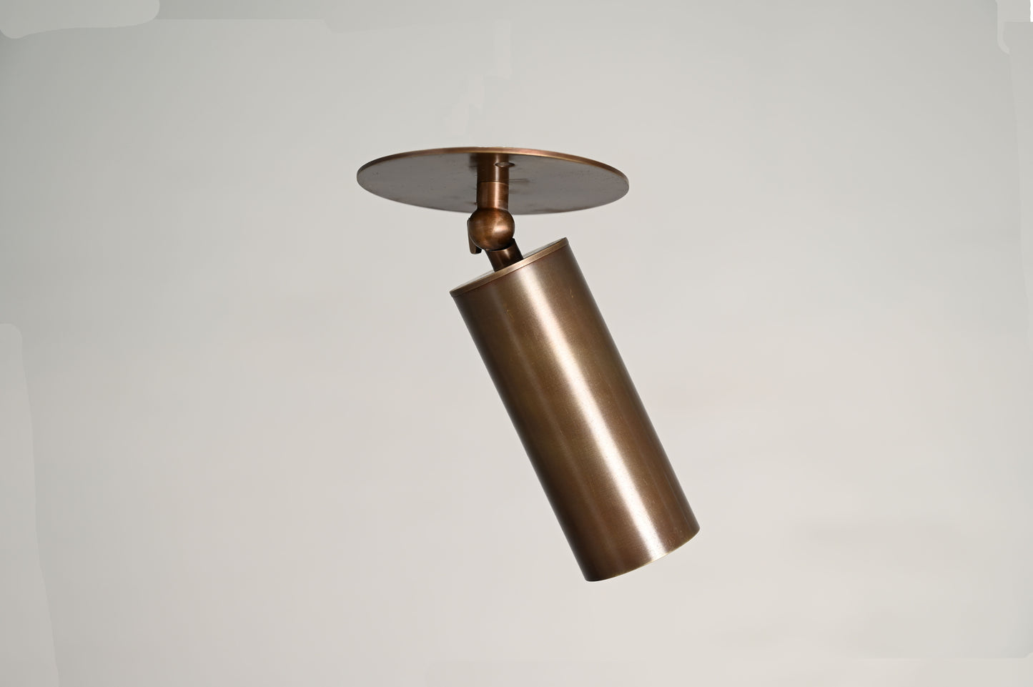 Handcrafted Raw Brass Wall Lamp with Double Globes – Mid-century elegance
