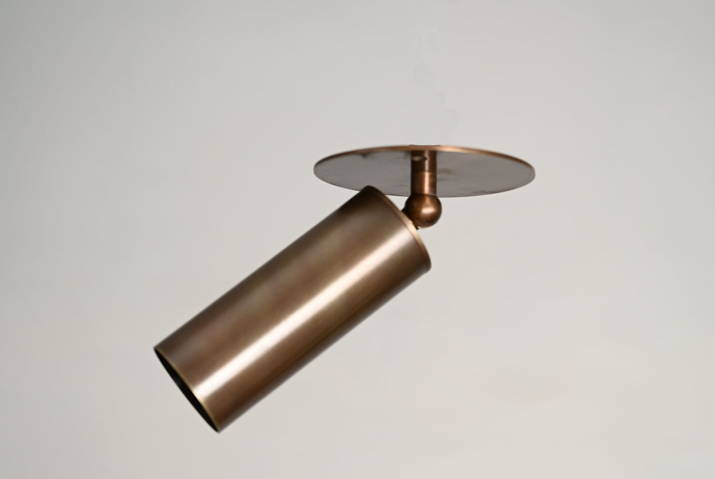 Handcrafted Raw Brass Wall Lamp with Double Globes – Mid-century elegance