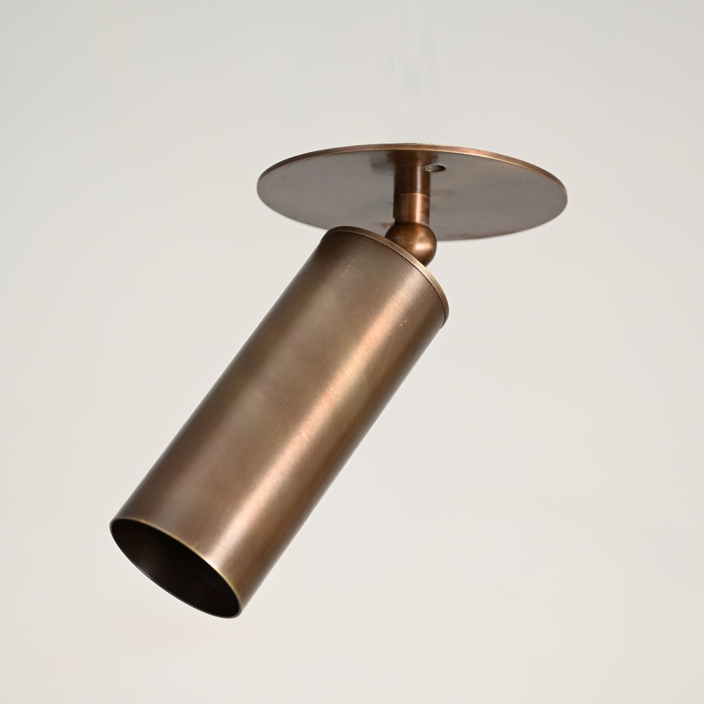 Handcrafted Raw Brass Wall Lamp with Double Globes – Mid-century elegance