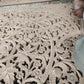 Victoria Hand Carved Mandala Wall Mount Wood Bed Headboard