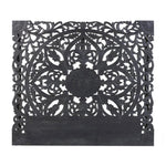 HEADBOARDVictoria Hand Carved Mandala Wall Mount Wood Bed Headboard by Crafted Fashions