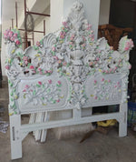 Balinese Bed Headboard House Decoration Teak Wood Carving