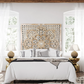 Balinese Hand Carved Mandala Bed Headboard Dahayu Decor Wood Wall Art