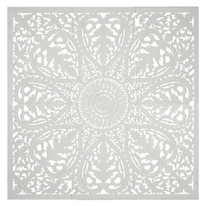 King / Queen/ Single Bed Headboard with Balinese- Mandala Design.  Manusa Hand Carved Wall mounted / Hanging Headboard