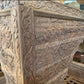 Hand Carved Arabic Bed Frame, Traditional Styles Tropical Hardwood