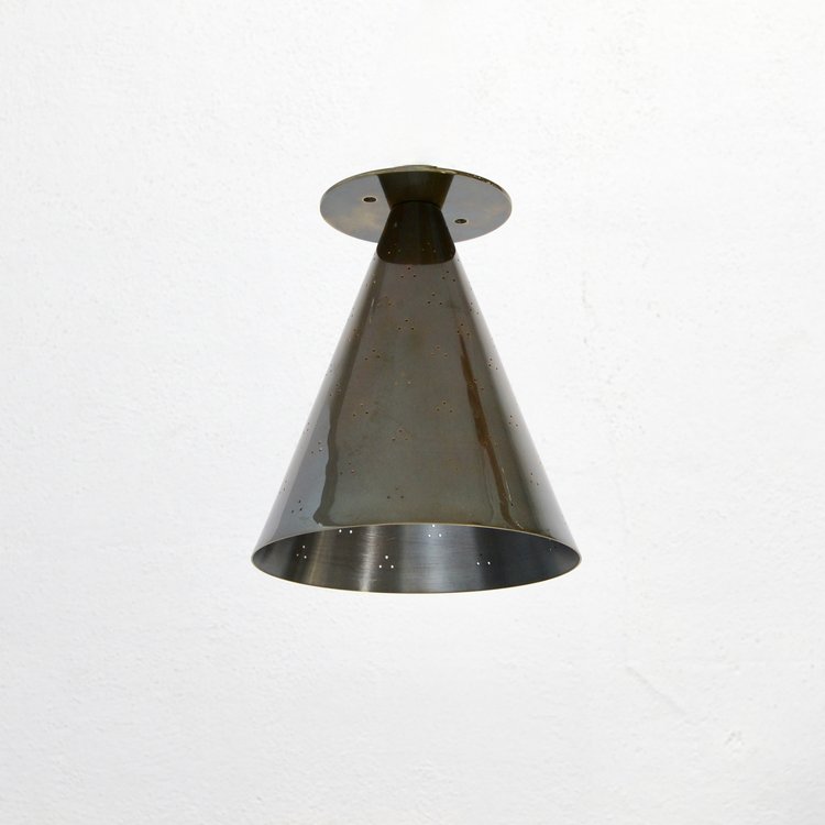 Ceiling light with Mid Century Modern Raw Brass Sputnik design for bold, timeless style