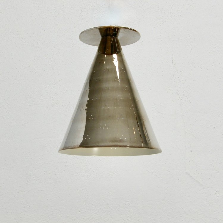 Ceiling light with Mid Century Modern Raw Brass Sputnik design for bold, timeless style